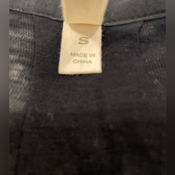 Anthropologie Tiny Black 3/4 Sleeve Embroidered Blouse Size Small - Picture 4 of 9